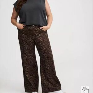 Torrid Brown Wide-Leg Jeans